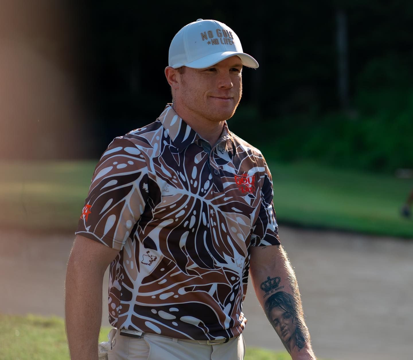 "Earth Monstera 2.0" - OGA Men's Polo - Earth Tones