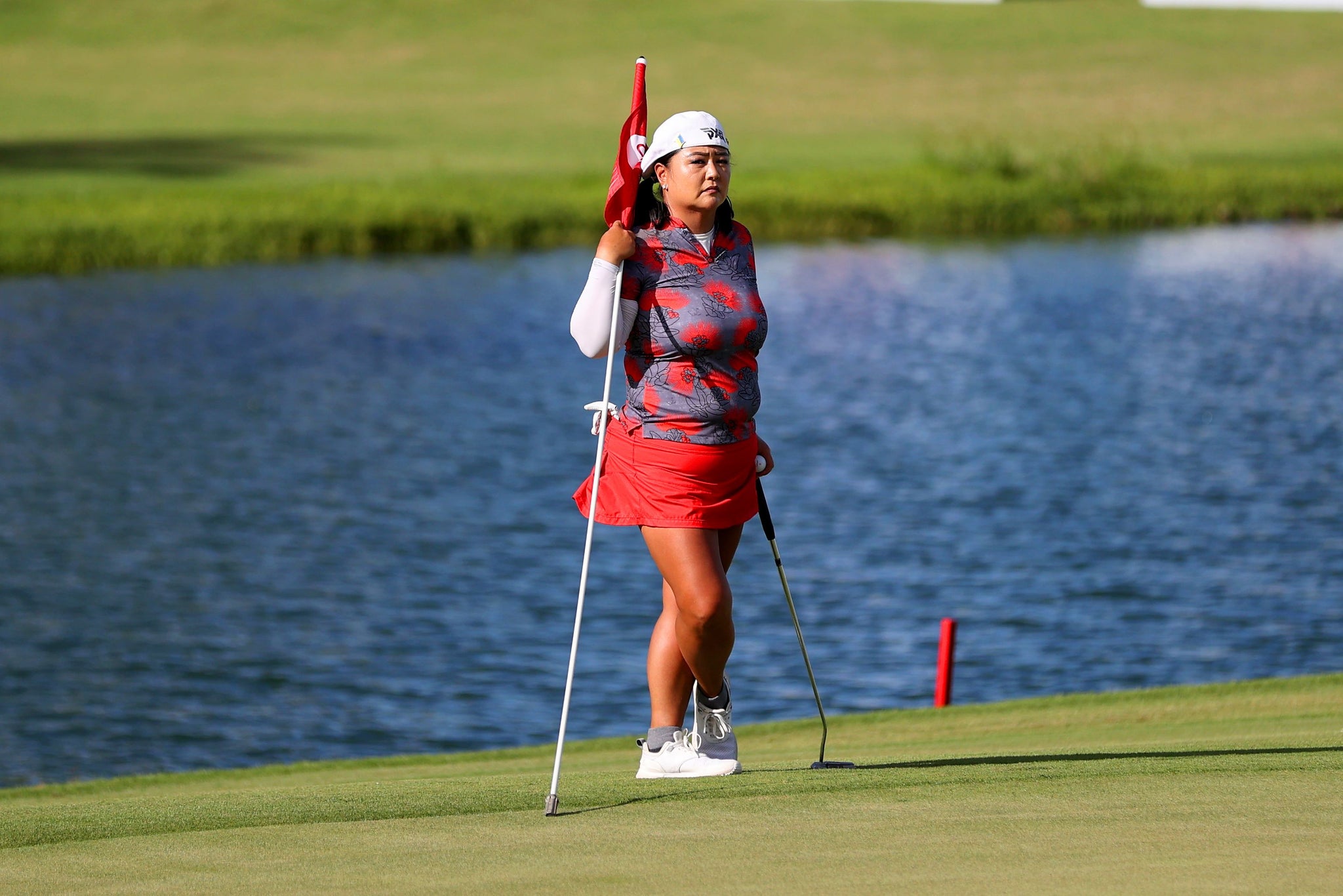 Christina Kim in "Lava Lehua" OGA Polo