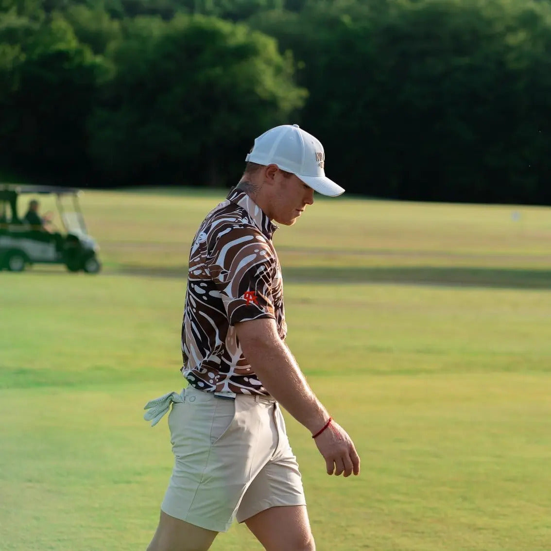 "Earth Monstera 2.0" - OGA Men's Polo - Earth Tones
