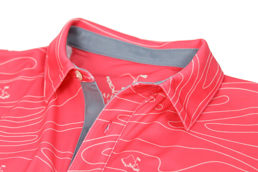 "Liquid Guava" - OGA Men's Polo - Pink Guava