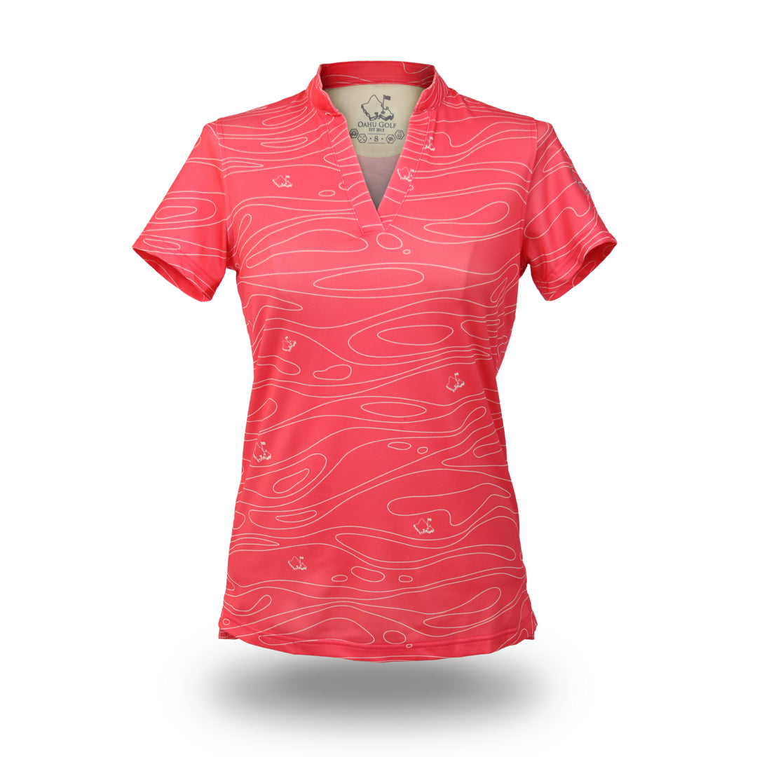 "Liquid Guava" - OGA Women's Polo - Pink Guava