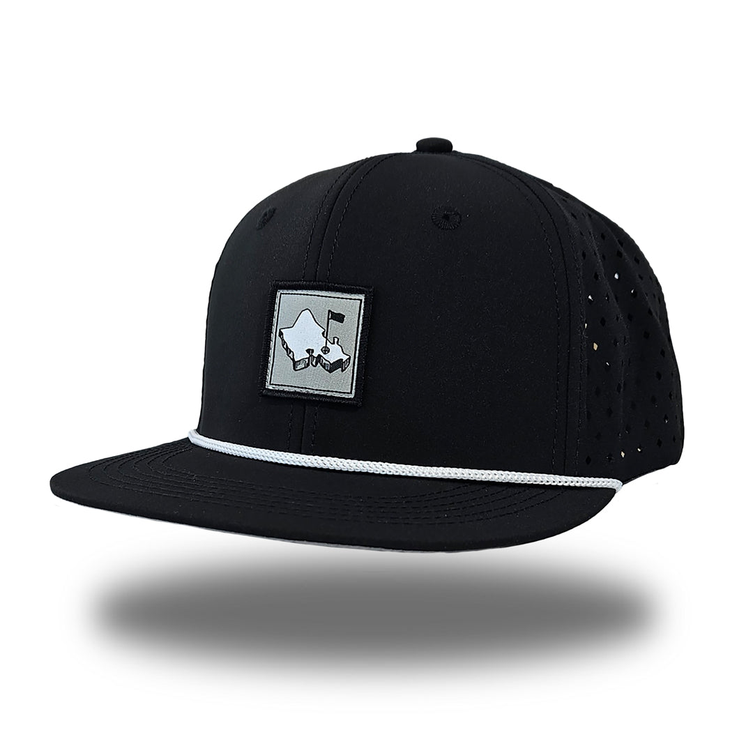"Diamond Head" - OGA 6 Panel Snapback - Black