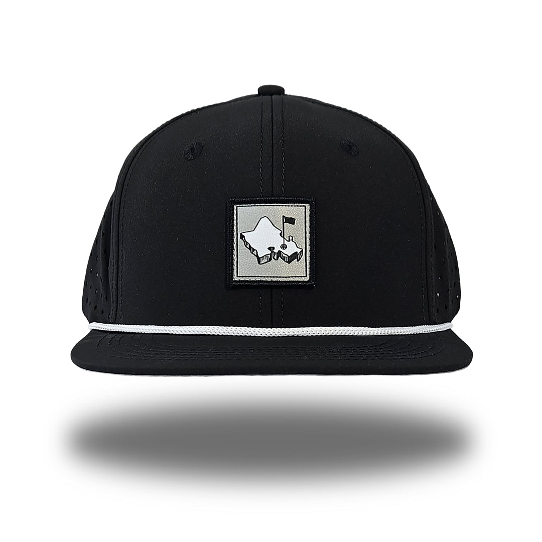 "Diamond Head" - OGA 6 Panel Snapback - Black