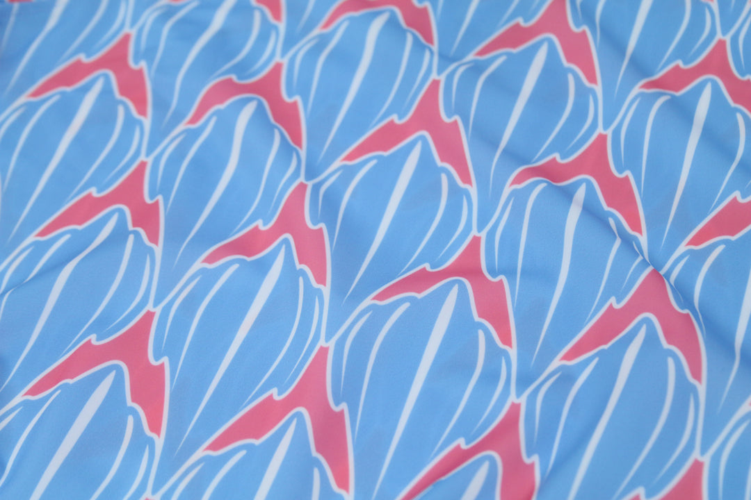 "Shark" Marina Blue - OGA Women's Polo - Marina Blue and Coral