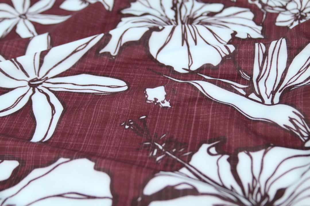 "Sketchy Burgundy Haze" - OGA Youth Polo - Burgundy Ice