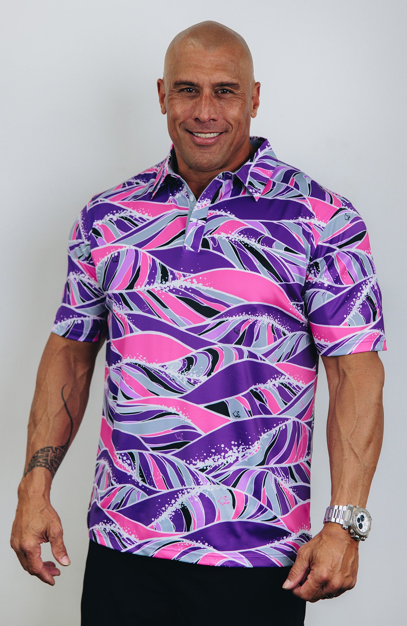 トップス wind and sea viola roses polo shirt L トップス wind and sea viola roses polo shirt L トップス wind and