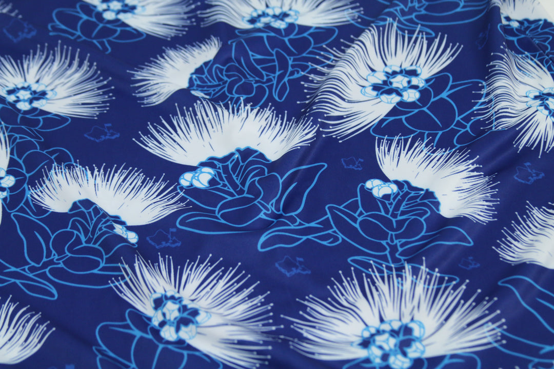 "Blue Lehua" - OGA Men's Polo - True Blue