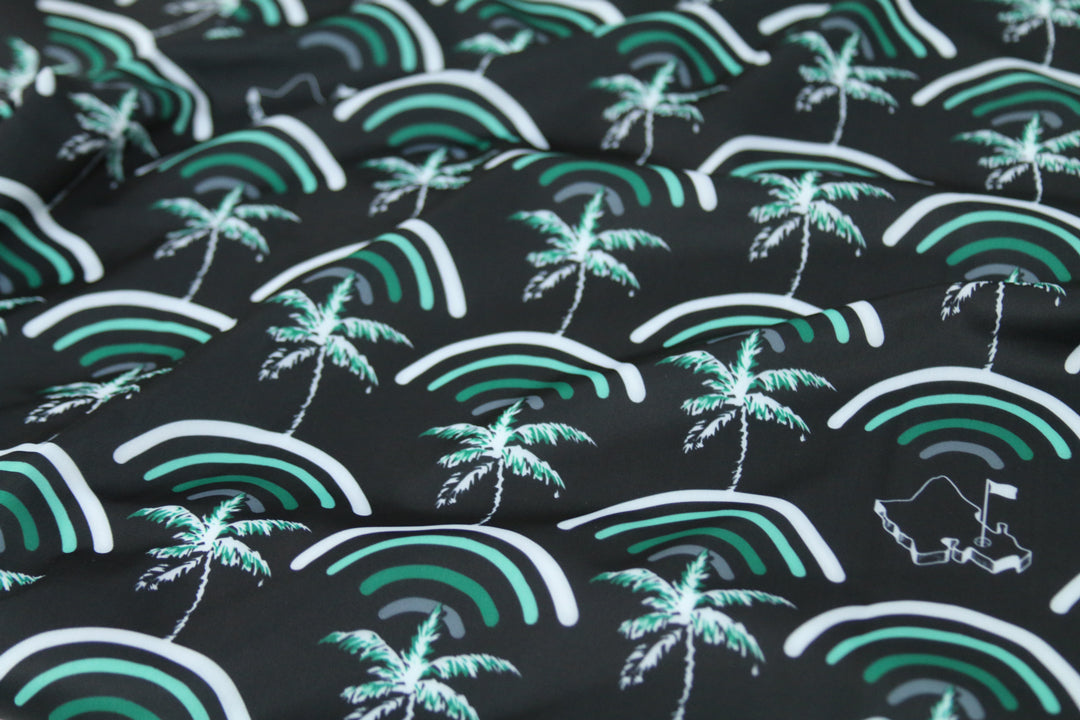 "Cocobows Manoa" - OGA Women's Polo - Black and Green