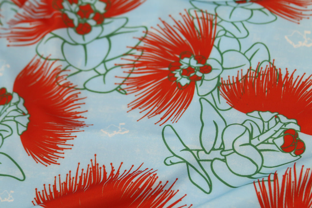 "Lehua Sky" - OGA Ladies Polo - Sky Blue