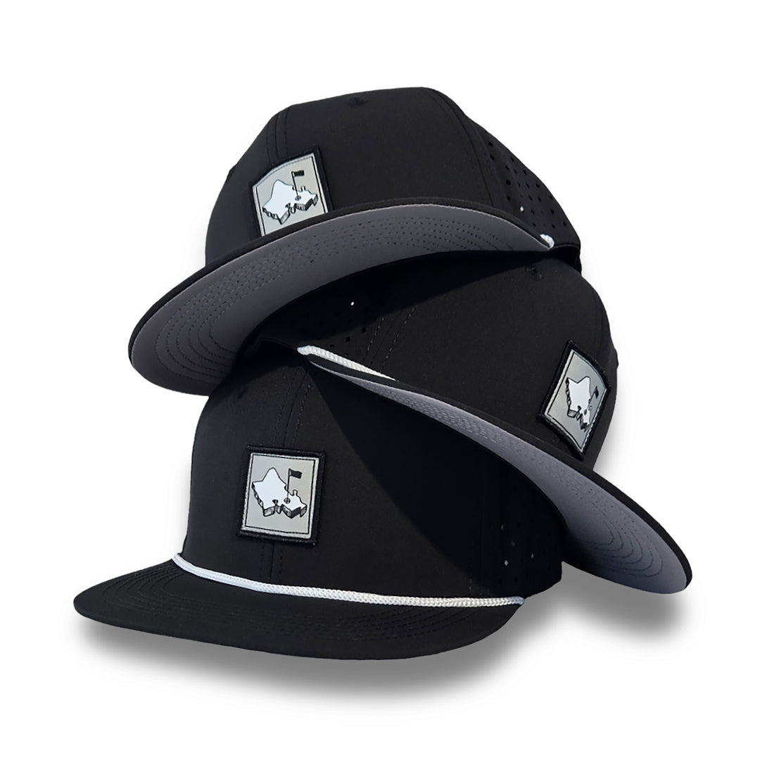 "Diamond Head" - OGA 6 Panel Snapback - Black