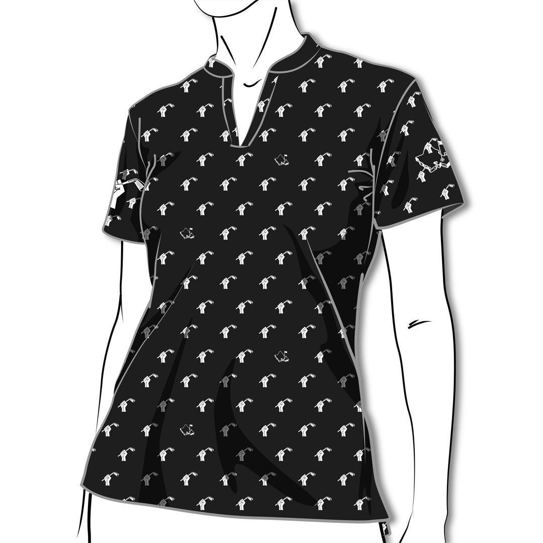 LADIES "OGA X BLACK ACTIVE GOLF" COLLABORATION POLO