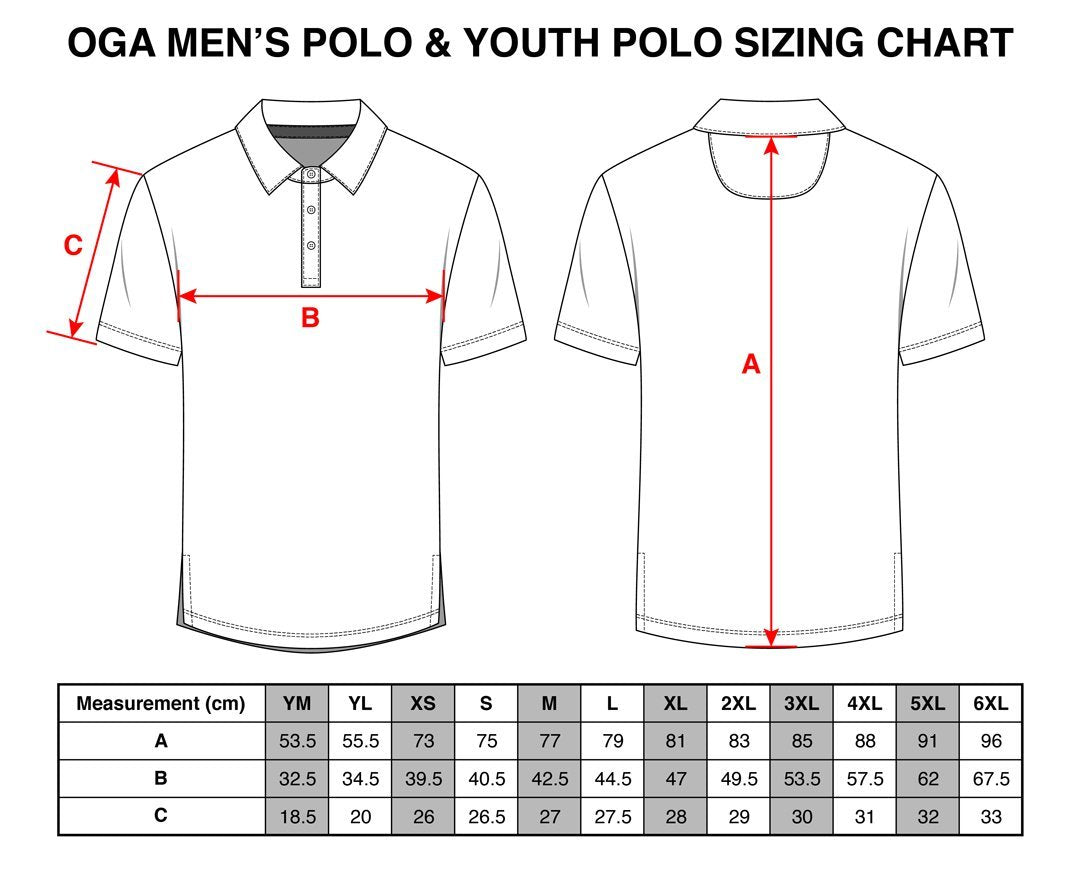 "Shave Ice Birdies" - OGA Youth Polo - Black