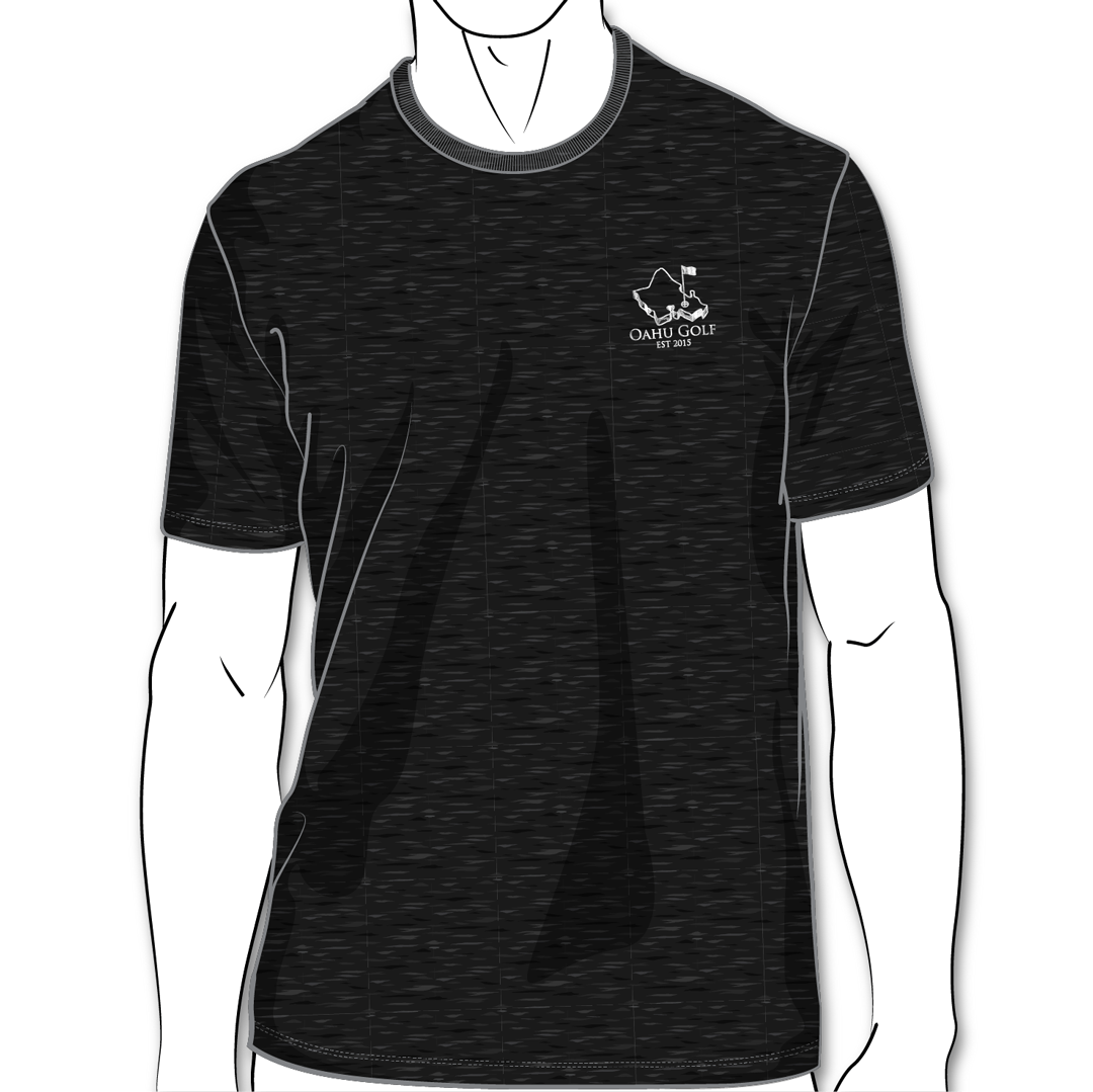 "OGA Badge" UNISEX Graphic Tee - Black Graphite Heather