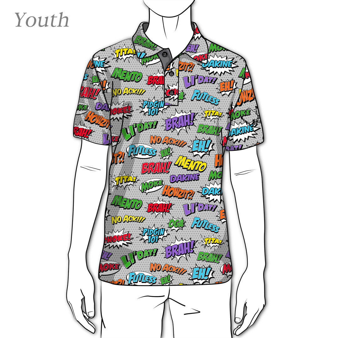 YOUTH "PIDGIN 101" GRAY POLO