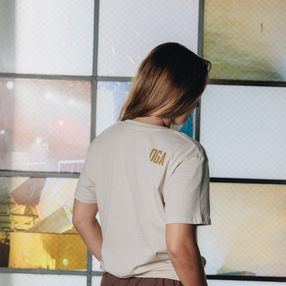 
                      
                        "OG Script" - OGA Unisex Graphic Tee - Bone
                      
                    