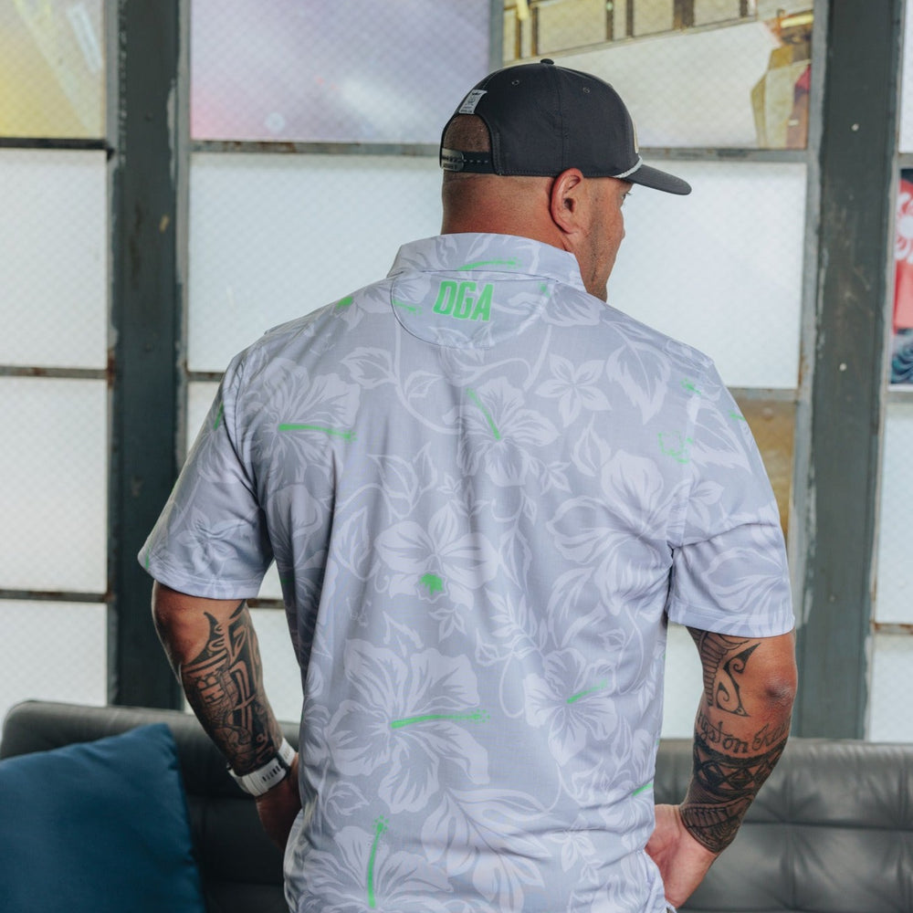 
                      
                        "Silver Mint Bloom" - OGA Men's Polo - Silver / Neon Mint
                      
                    