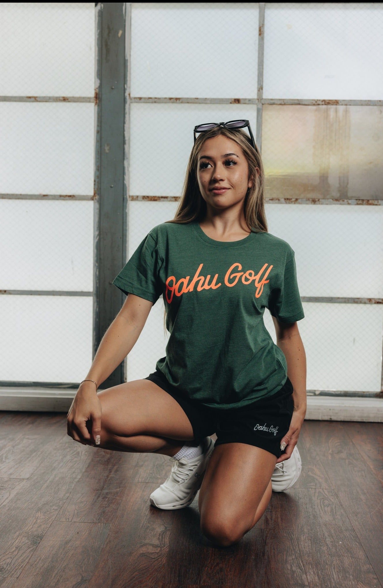 "OG Script" - OGA Unisex Graphic Tee - Pine Green Heather