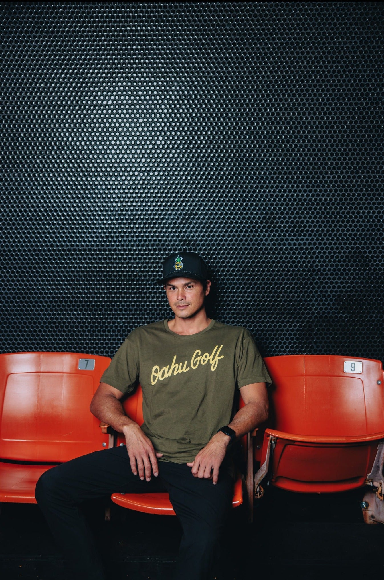 "OG Script" - OGA Unisex Graphic Tee - Military Green
