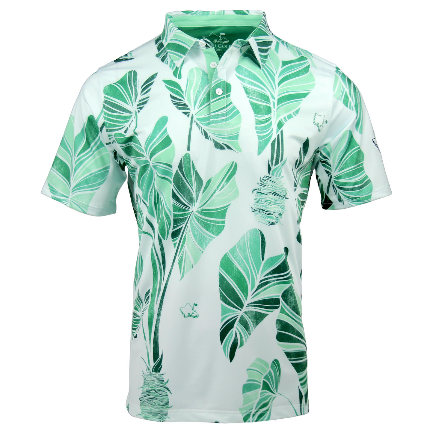 "Kalo" Green - OGA Men's Polo - Multi Green