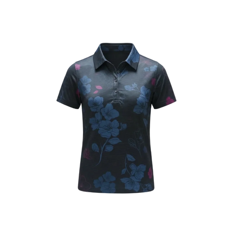 "Blossom" Blue Night - OGA Youth Polo - Blue Black