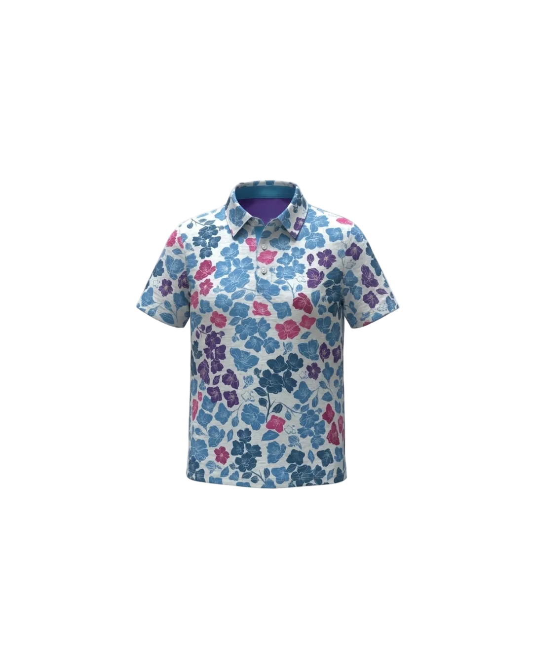"Sakura" Multi Ditsy - OGA Youth Polo - Multi Color