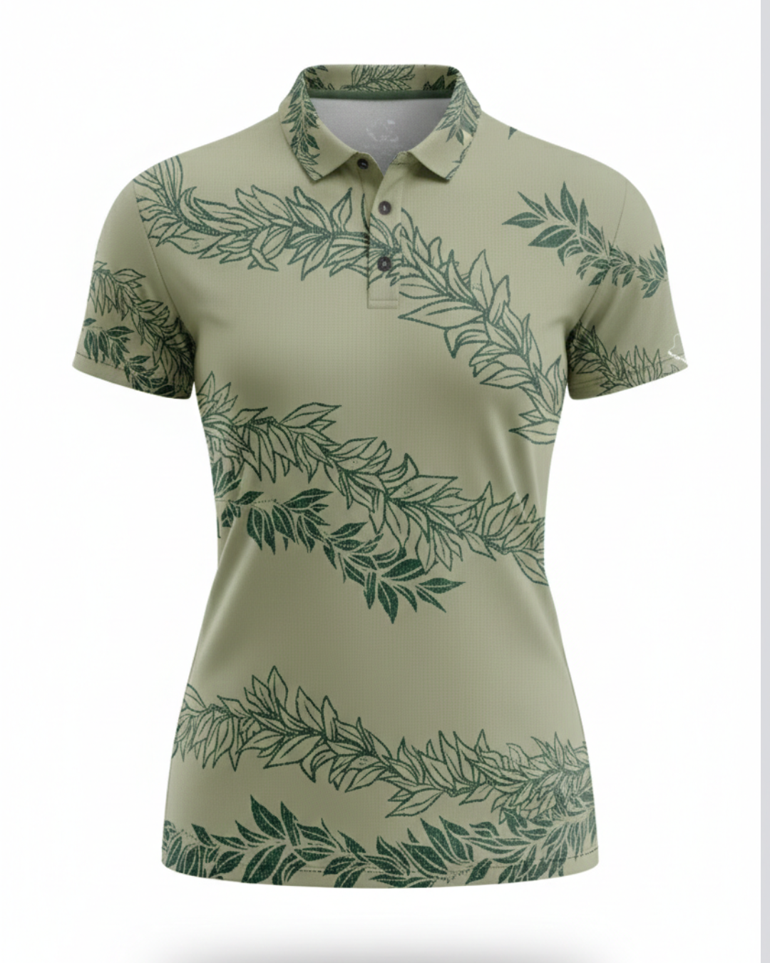 "Maile 2026" Forest Greens - OGA Women's Polo - Tonal Forest Green