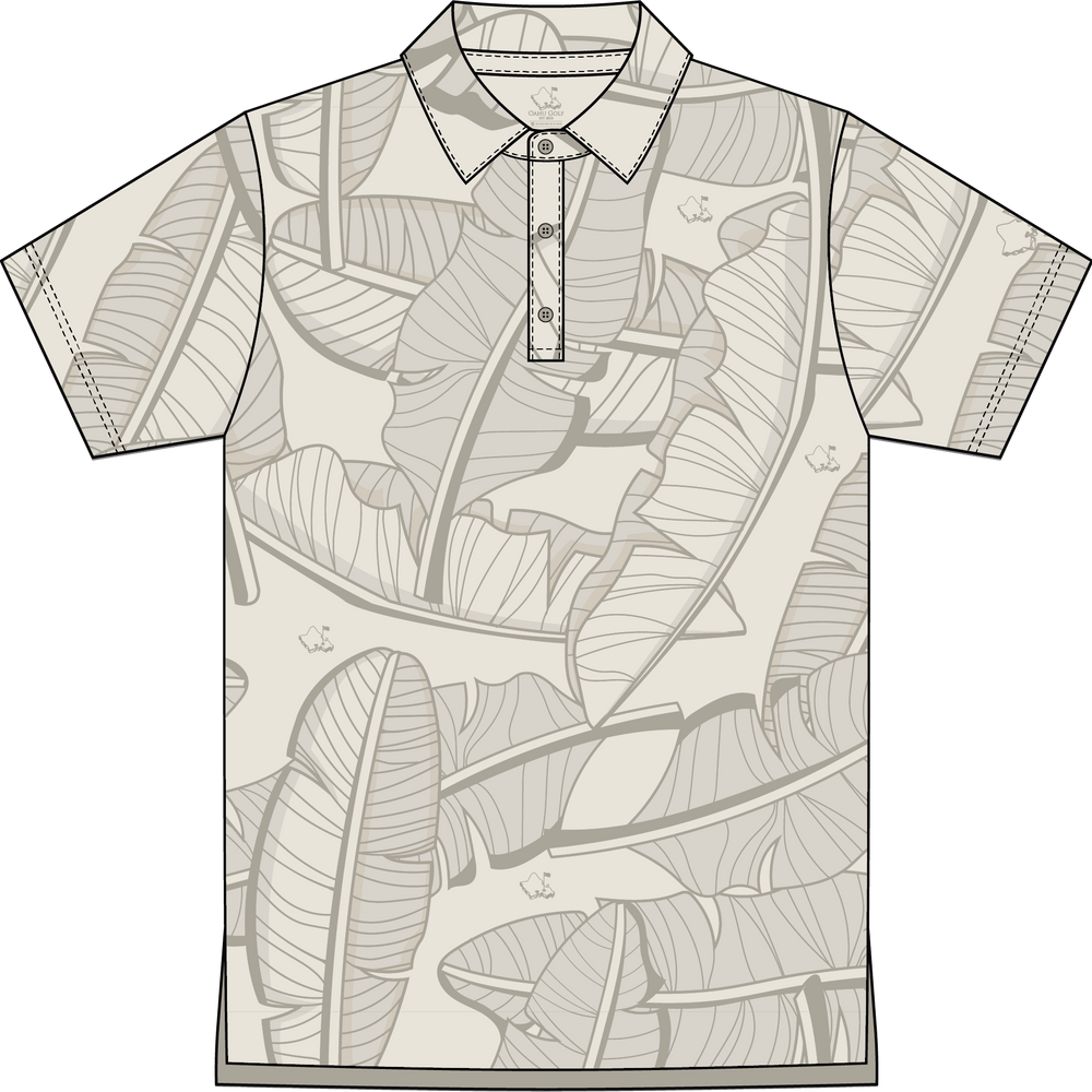"Banana Patch" Light Khaki - OGA Youth Polo - Tonal Khaki