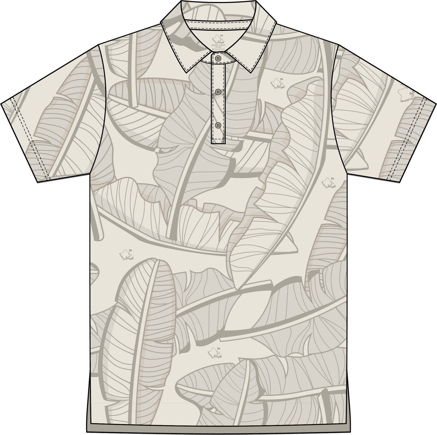 "Banana Patch" Light Khaki - OGA Youth Polo - Tonal Khaki