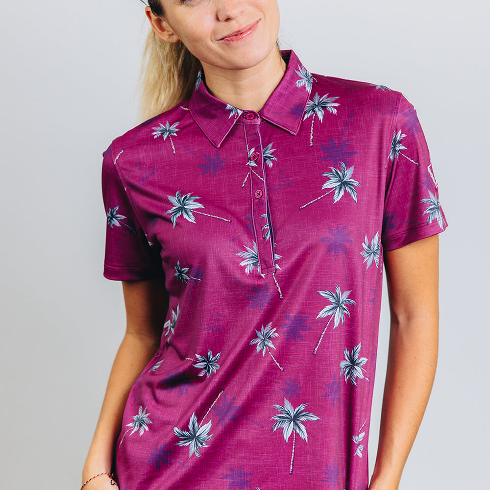 
                      
                        "Berry Coconut Grove" - OGA Women's Polo - Purple Lilikoi
                      
                    