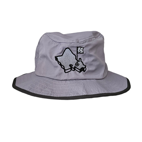 "Island Logo Boonie" - Gray - Boonie Sun Hat