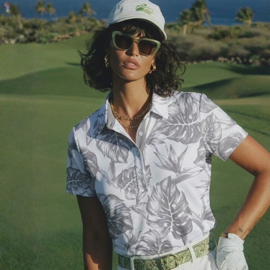 "Jungle" Haupia Shade - OGA Women's Polo - Haupia / Gray