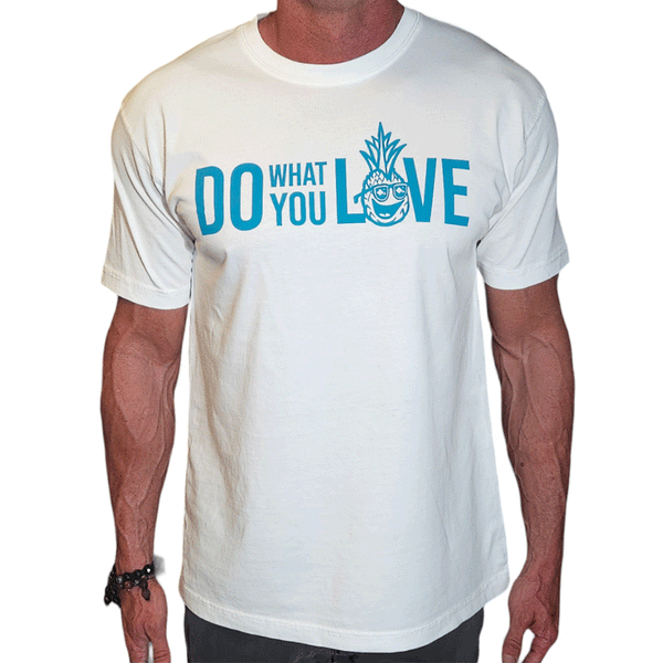 "Do What You Love" - OGA Unisex Graphic Tee - Haupia White