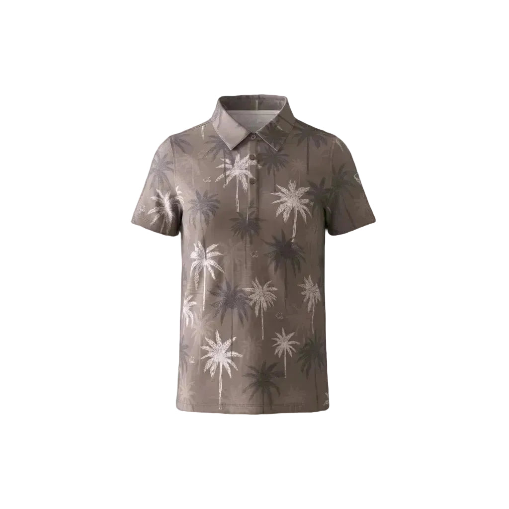 "Nucifera" Brown- OGA Youth Polo - Brown / Taupe
