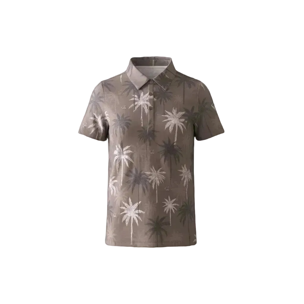 "Nucifera" Brown- OGA Youth Polo - Brown / Taupe