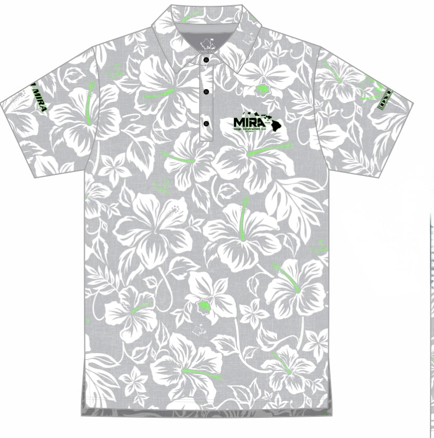 Mira Custom Bloom Mint Men's Polo MC2003-MP100