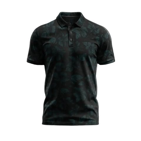 "Heavenly Sent" Night Sky - OGA Men's Polo - Black / Midnight Blue