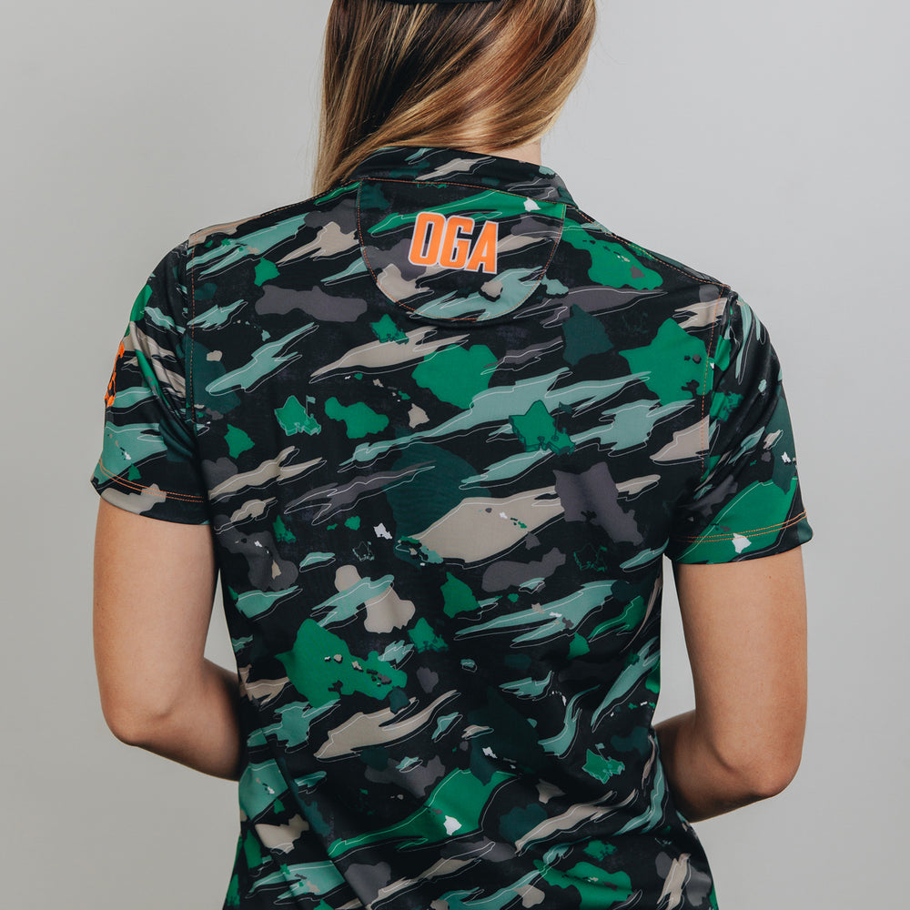 
                      
                        "Island Flow - Hunter Camo" - OGA Women's Polo - Dark Rainforest Camo
                      
                    