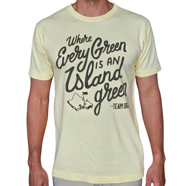 "Island Green" - OGA Unisex Graphic Tee - Lilikoi Yellow