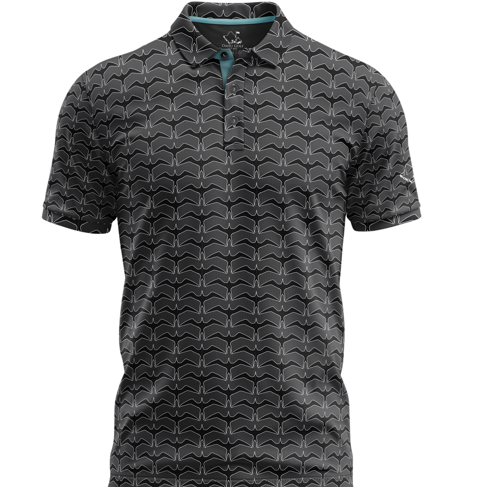 
                      
                        "Iwa Flock" Onyx Shadow - OGA Men's Polo - Graphite / Onyx
                      
                    