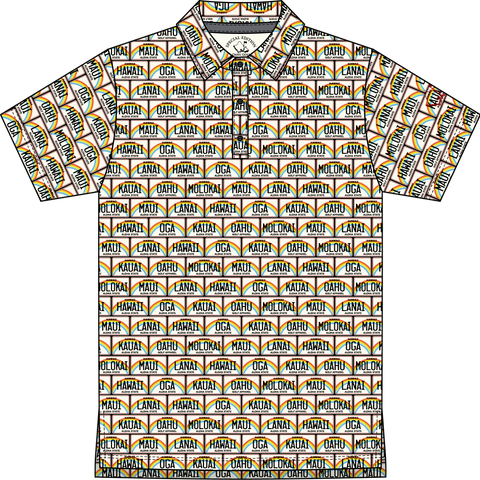 "License Plate" Decade - OGA Youth Polo - Multi
