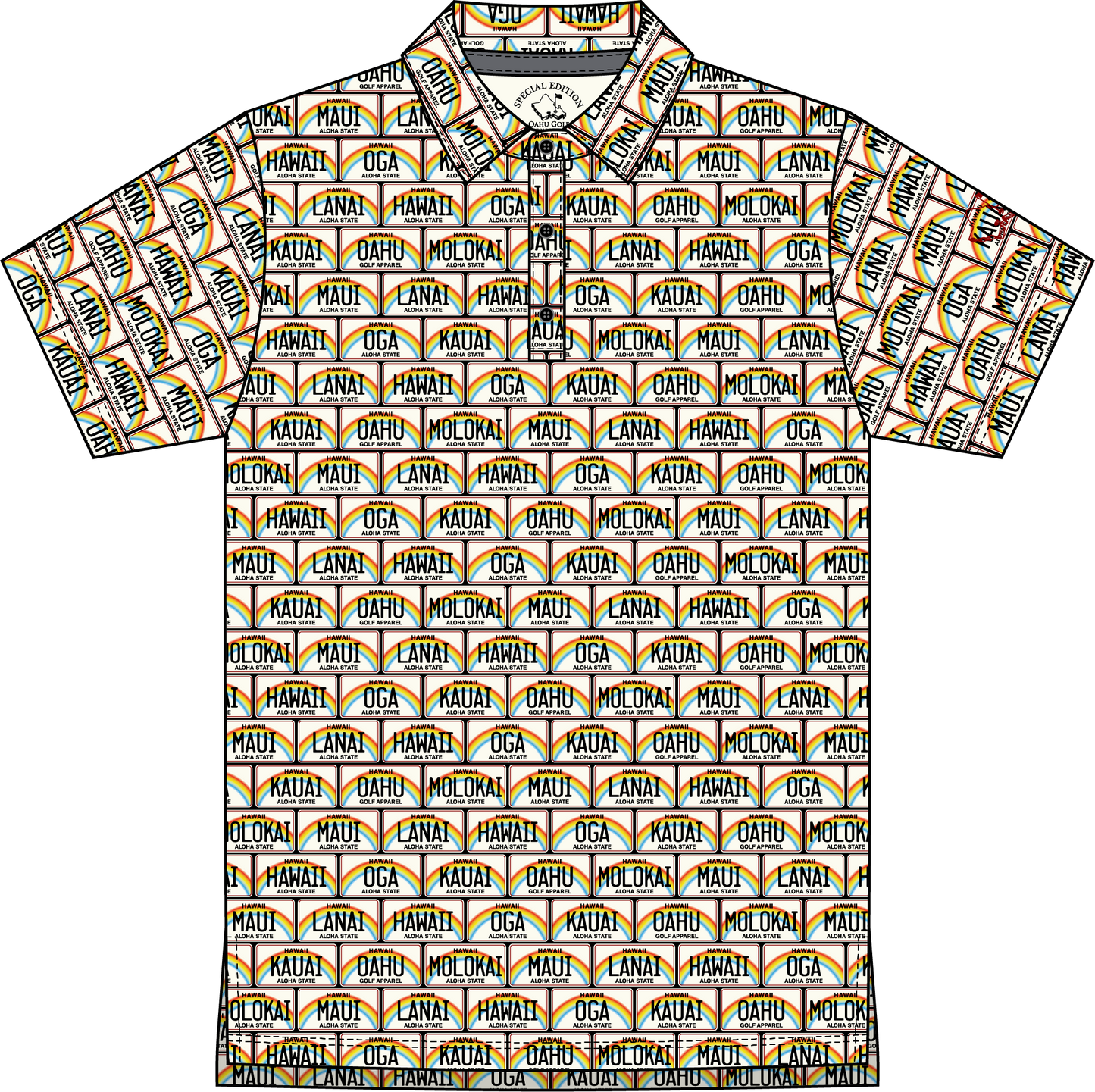 "License Plate" Decade - OGA Youth Polo - Multi