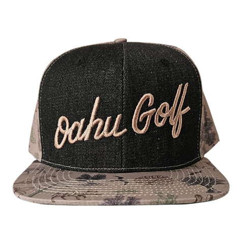 "Local Wilderness" Script - 6 Panel Snapback - Earthy Browns