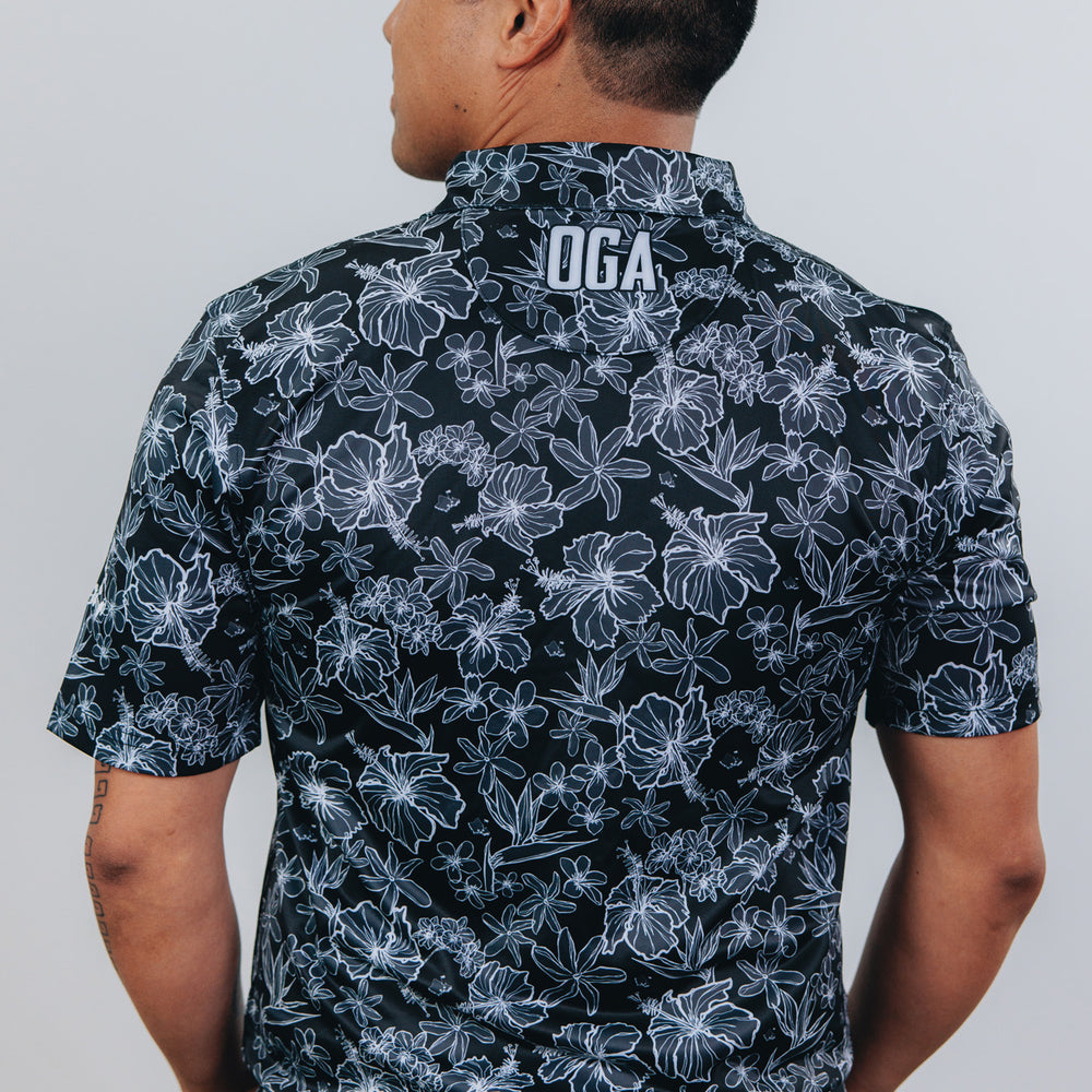 
                      
                        "Small Kine Sketchy Onyx" - OGA Men's Polo - Onyx Black
                      
                    