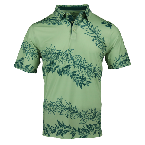 "Maile 2026" Forest Greens - OGA Men's Polo - Tonal Forest Green