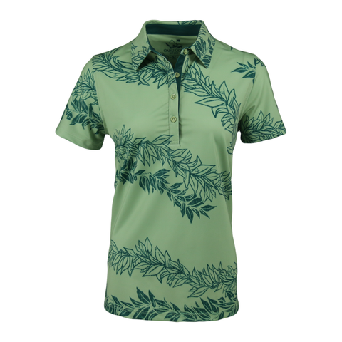 "Maile 2026" Forest Greens - OGA Women's Polo - Tonal Forest Green