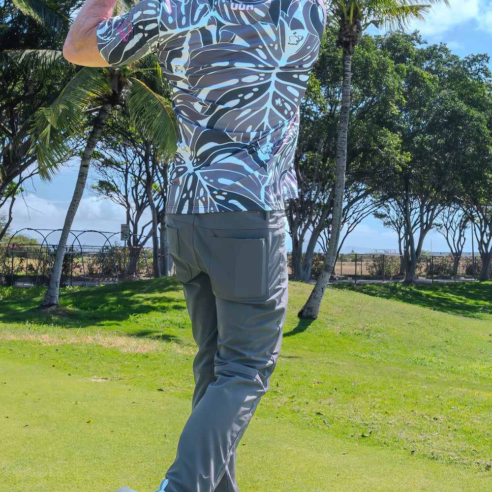 
                      
                        "Monstera 2-0" Zebra Pop - OGA Men's Polo - Black / White
                      
                    