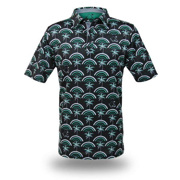 "Cocobows Manoa" - OGA Men's Polo -  Black Mint