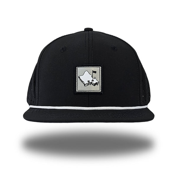 "Diamond Head" - OGA 6 Panel Snapback - Black