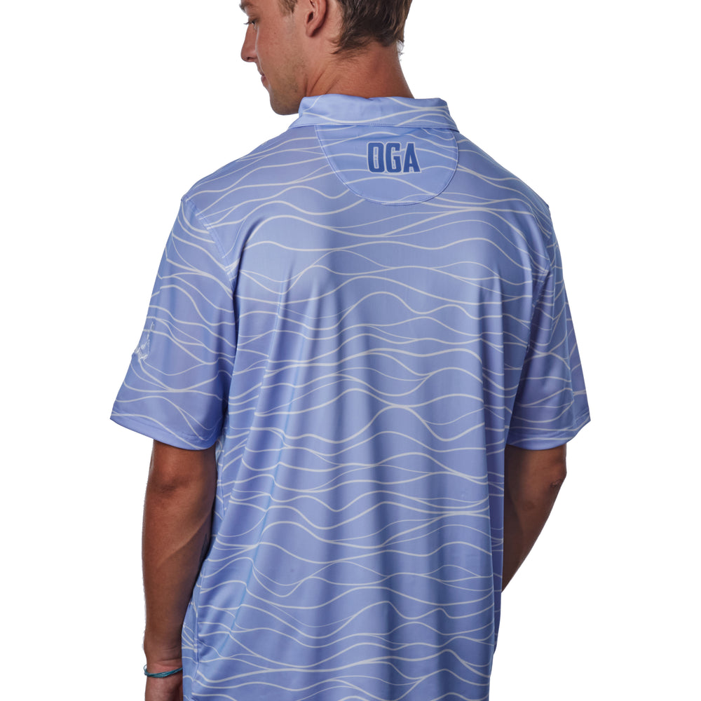 
                      
                        "WAVY" Lite Ube Dunes - OGA Men's Polo - Lite Ube / White
                      
                    