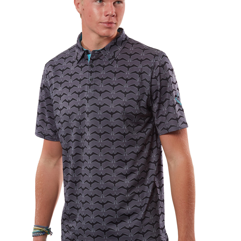 
                      
                        "Iwa Flock" Onyx Shadow - OGA Men's Polo - Graphite / Onyx
                      
                    